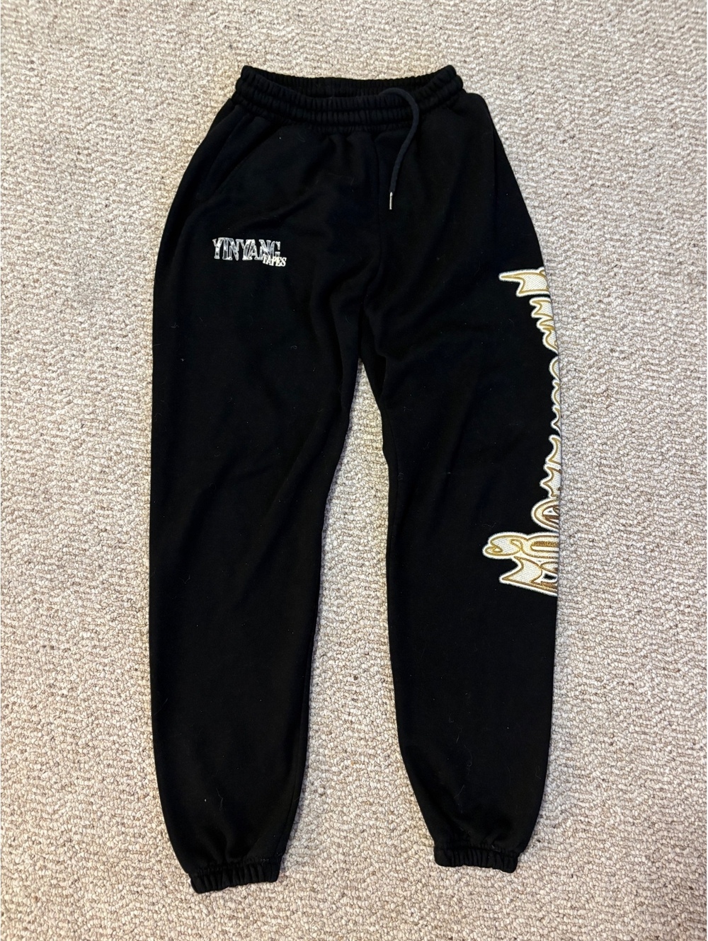 RARE $uicideboy$ G59 Yin Yang Tapes Black Graphic Sweatpants Size M